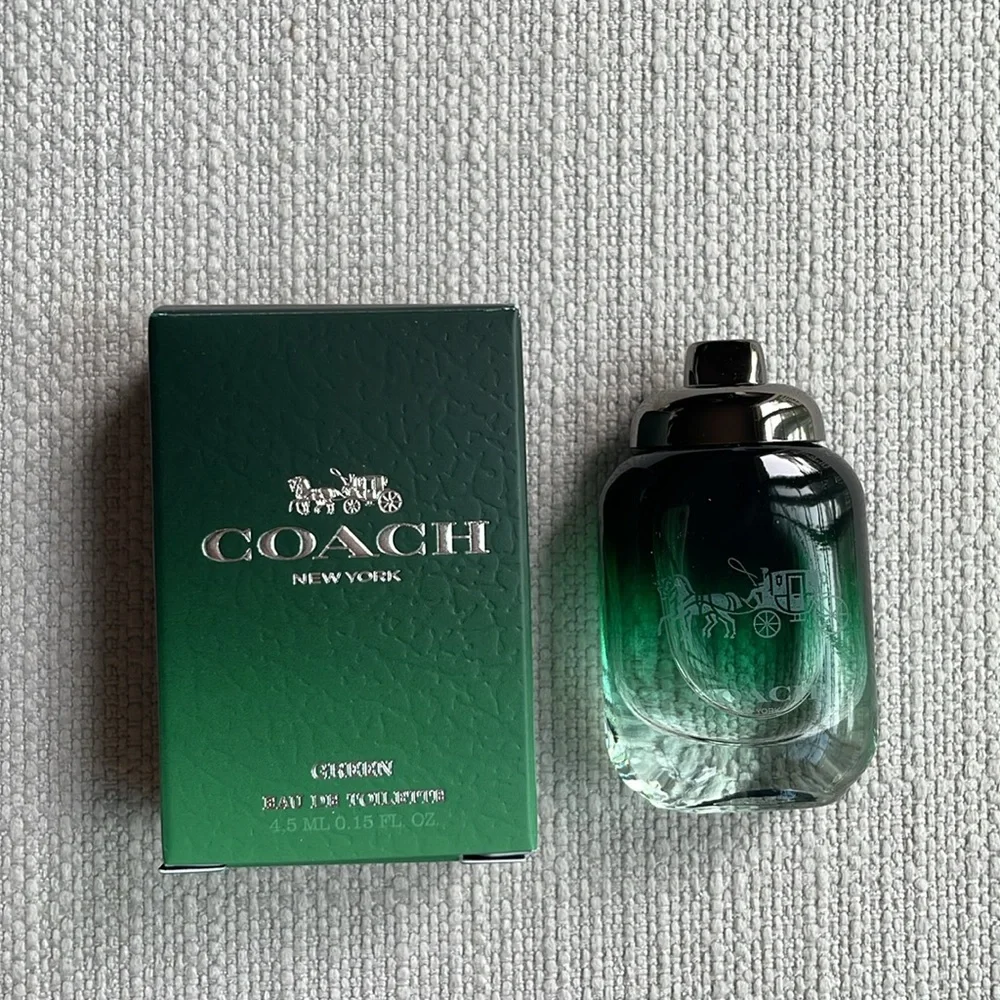 Coach green mens 4.5ml miniature fragrance